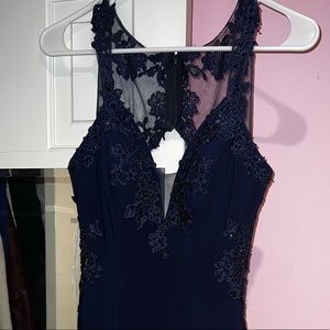 FAVIANA NAVY EVENT GOWN